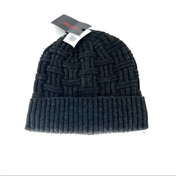Linea Oumo Men's Cable Knit Beanie -  One Size - Picture 1 of 5